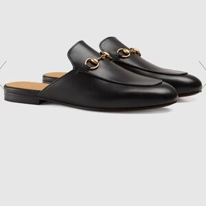 Gucci Princeton slipper, 37 1/2 black leather